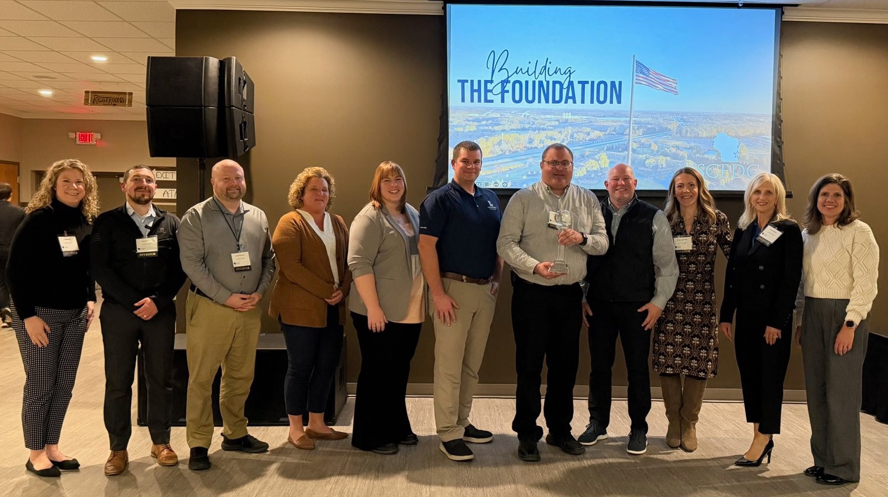 Representatives of Lakeshore College attended the Annual SCEDC Celebration Nov. 6. Lakeshore College was awarded Sheboygan County Economic Development Corporation’s 2025 Economic Driver of the Year Award. Photo Courtesy of Lakeshore College