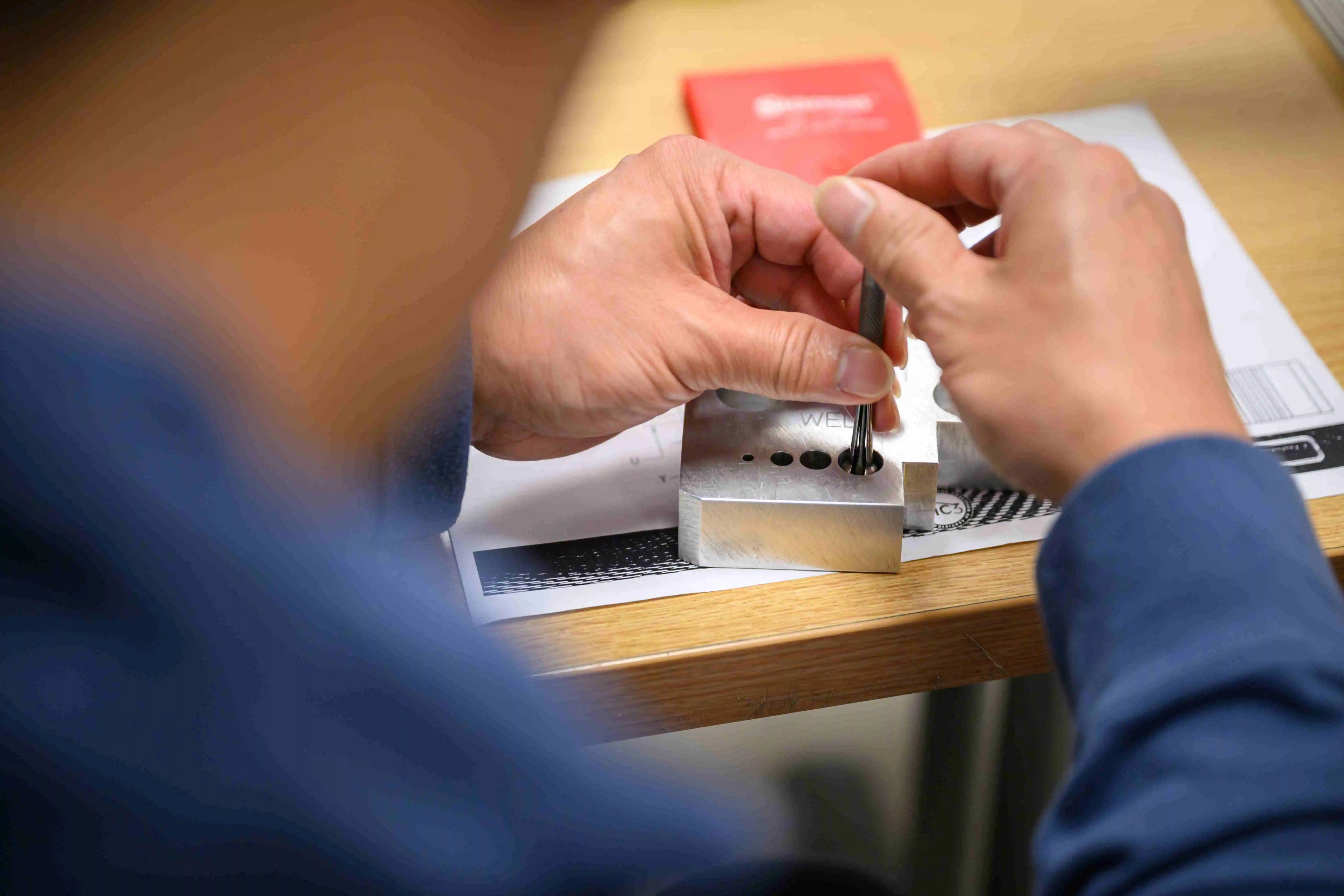 Student working on a lab assignment.