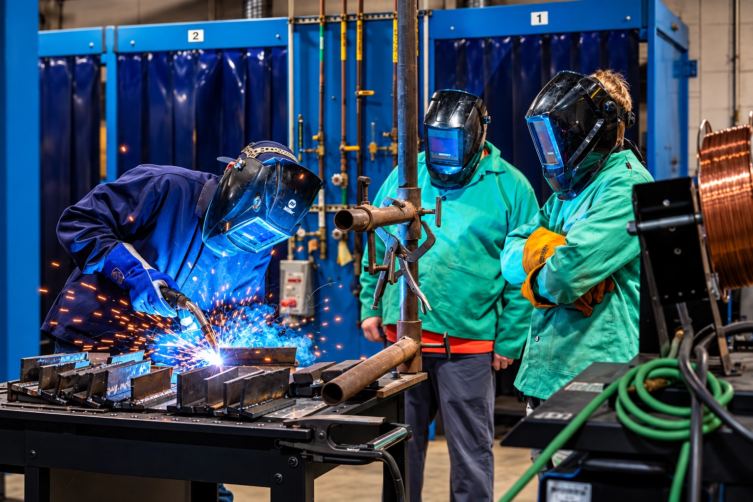 Students exploring programs at Lakeshore College