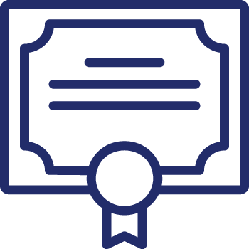 blue certificate