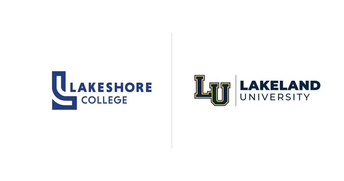 lakeshore college and lakeland logo